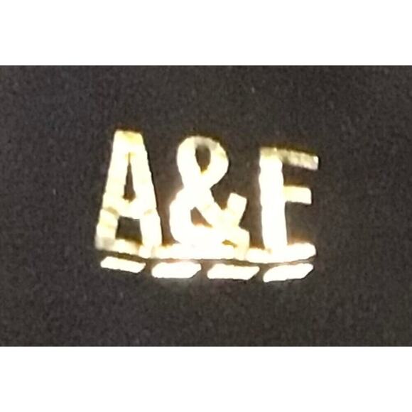 Abercrombie & Fitch Women’s Blue Hooded Fleece Quilted Zip Jacket Size Medium - Picture 3 of 5